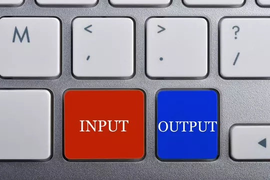 input output buttons