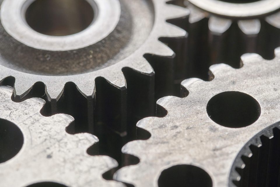 image of closeup of gears