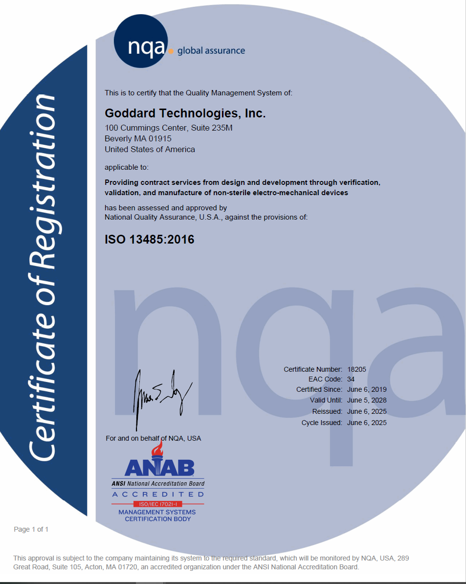 Updated ISO cert